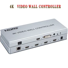 2x2 видео настенный контроллер 1 HDMI/DVI вход 4 HDMI выход 4K тв процессор изображения сшитый видео настенный процессор