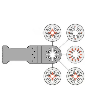 

77Pcs Sanding Oscillating Multi Tool Sand Pads 60# 80# 120# 180# 240# Grits