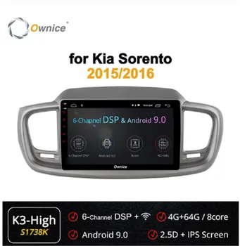 

Ownice Octa Core 10.1" Android 9.0 Car DVD Player k3 k5 k6 for Kia Sorento 2015 2016 4G LTE 360 Panorama DSP SPDIF Radio GPS