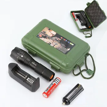 

LED Flashlight USB Torch Light USB Battery Powered Waterproof Zoomable T6 Lamp for Mini Tactical Flashlights Emergency Lighting