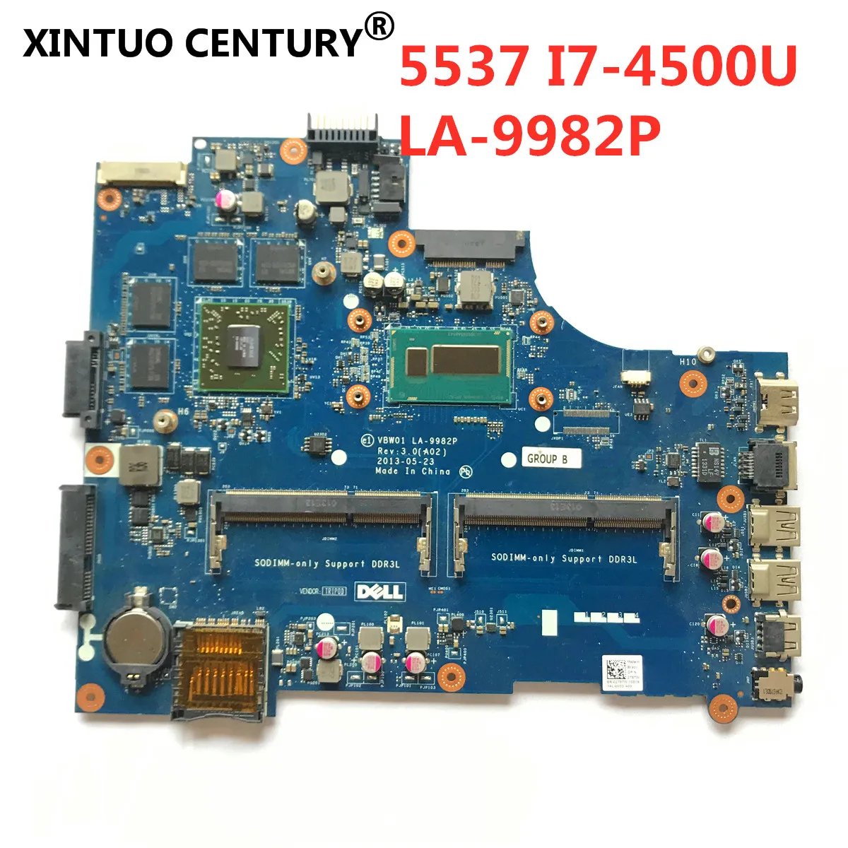 LA-9982P материнская плата для ноутбука Dell Inspiron 15R-5537 3537 оригинальная I7-4500U 2GB