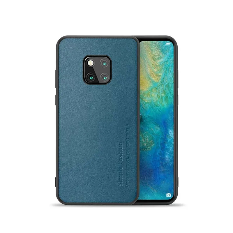 

Original Real Cowhide TPU Case For Huawei Honor20 Honor20Pro Mate20pro P30Pro Back Phone Case Cover Genuine Leather Case KS0327
