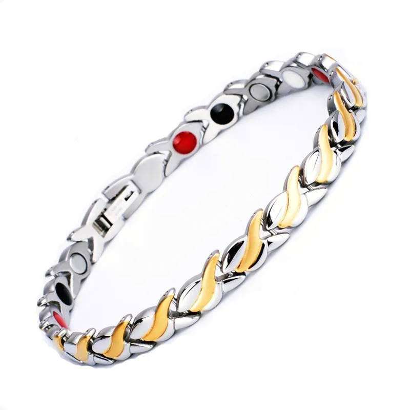 Explosive Stainless Steel Titanium Bracelet with the Same Titanium Steel Jewelry Germanium Magnetite Bracelet for Men and Women