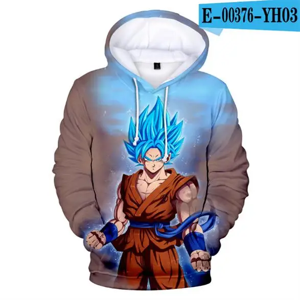 Dragon Ball Z Goku 3D Толстовка пальто детские толстовки 3D толстовки пуловеры верхняя одежда Толстовка спортивный костюм Толстовка - Цвет: color at picture