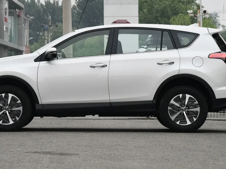 Для Toyota RAV4 RAV 4 Сталь автомобильный Стайлинг центр столбы B+ C столб крышка отделка окна литье протектор Аксессуары
