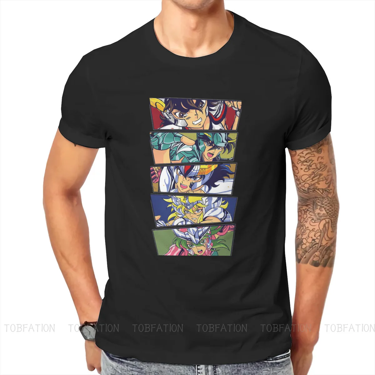 

Rush Special TShirt Saint Seiya Shiryu Cartoon Comfortable Hip Hop Gift Idea T Shirt Short Sleeve Ofertas