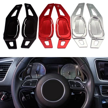 

Car Steering Wheel Paddle Extension Shifters Shift Sticker Decoration For Audi A5 S3 S5 S6 SQ5 RS3 RS6 RS7 Red Black Silver