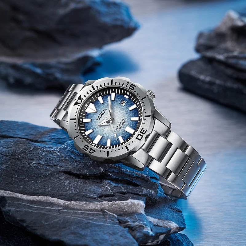 DUKA Top Brand Luxury Ceramic Dial Sapphire Mechanical Watch For Mens Watches Self-Winding Stainless Steel 100M Waterproof 2023