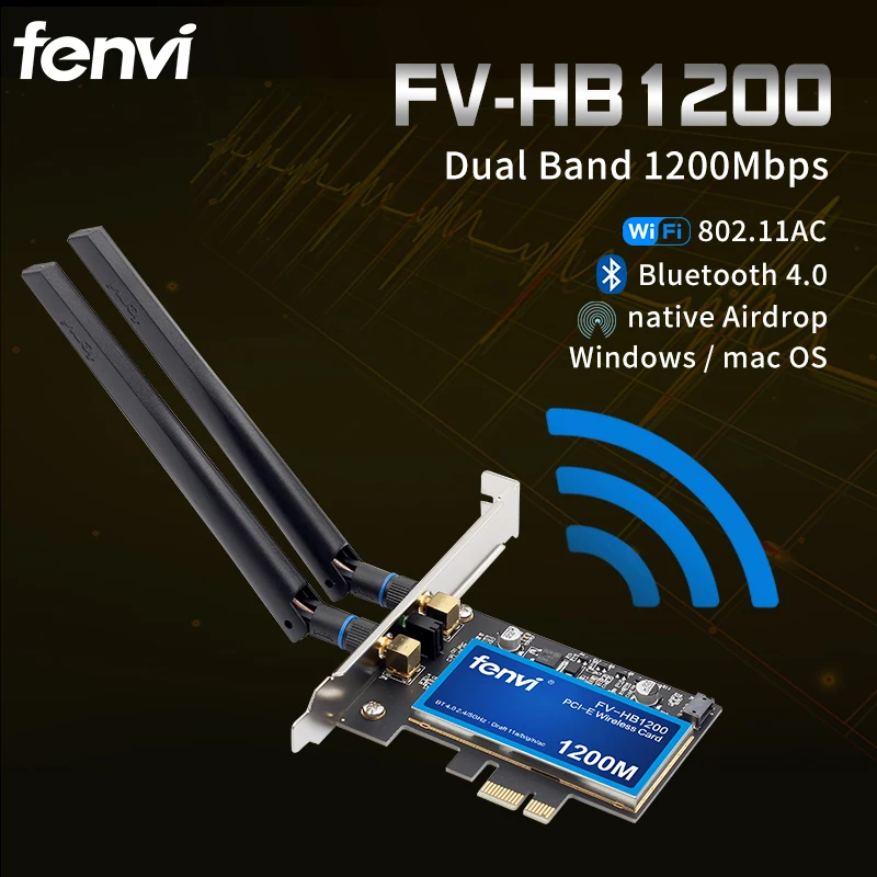 Настольный двухдиапазонный адаптер 802.11ac BCM94360 Wireless AC WiFi Bluetooth 4 0 PCI E для