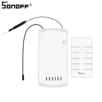 

SONOFF iFan03 Ceiling Fan And Light Controller Dimmer Switch Support RM433 RF Wifi Smart Remote Control Work with Google Home