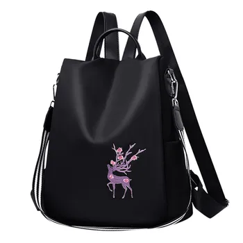 

38# Black Back Pack For Women 2020 Fashion Women Bag Single Should Bags School Backpacks Bags