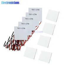 10 шт. TEC1-12706 12 в 60 Вт радиатор Термоэлектрический охладитель охлаждения Пельтье пластины модуль с изоляцией хлопок шайба