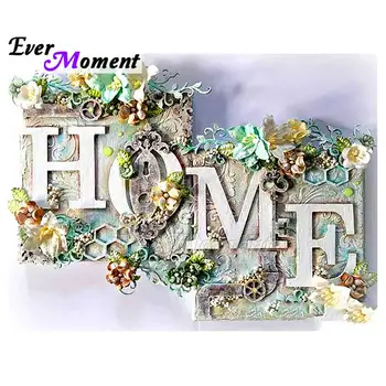 

Ever Moment 5D DIY Diamond Painting Home Sign Handmade Mosaic Wall Decoration Gift Full Square Picture Of Rhinestones 5L098