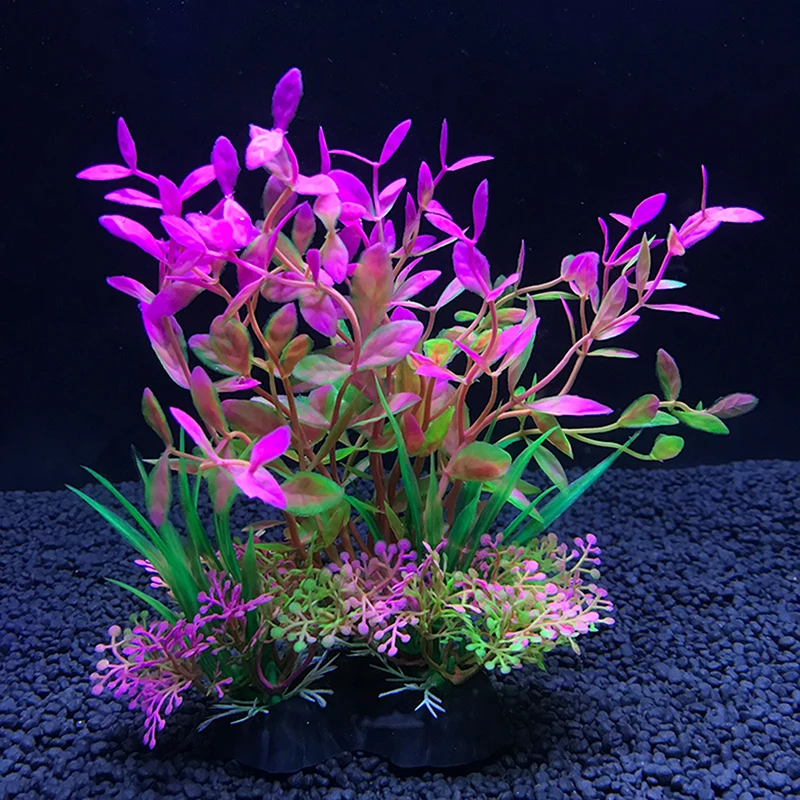 Artificial Aquarium Plants Fish Tank Decorations 12 Kinds 1pcs 14cm