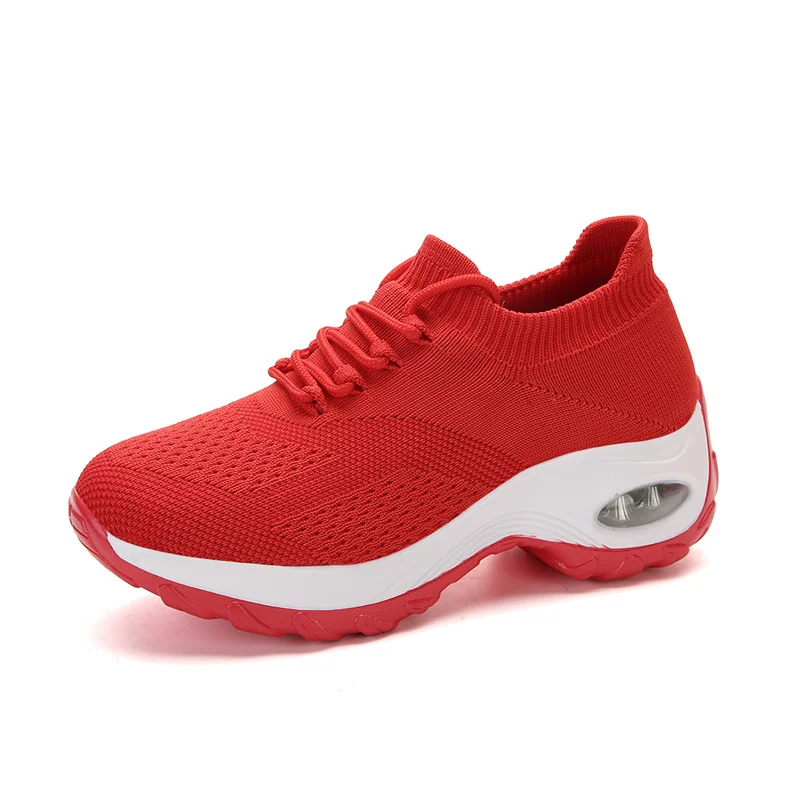 Новинка; женская обувь для бега; Tn Plus Runner; прогулочная обувь; 95; кроссовки для спорта на открытом воздухе; Тройная дышащая дизайнерская обувь для бега; вязаные кроссовки; 3,0 - Цвет: Красный