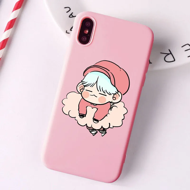 Модные монста х KPOP мальчик Группа крышка розовый мягкий термополиуретановый силиконовый чехол для iPhone X XR XS Max 11 11Pro 11» бетонный завод фотокамеры мгновенного действия 8 7 6 Plus