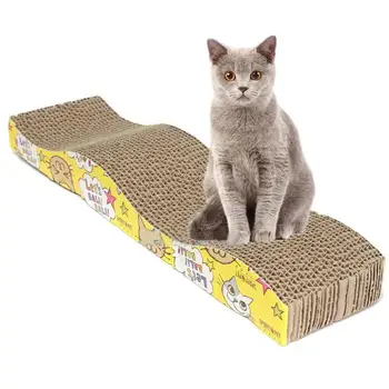 

Cat Kitten Corrugated Cardboard Scratch Board Scratcher Bed Claws Care Toy High Quality Scratcher Bed Mat Claws Care
