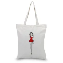 Сумка Холщовая Сумка-тоут текст сделай сам ручная печать на заказ Печать логотипа ежедневное использование складная хозяйственная многоразовая