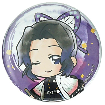 Demon Slayer: Kimetsu no Yaiba значок аниме Tomioka Giyuu Kochou Shinobu Rengoku Kyoujurou Hashira металлический значок брошь на булавке - Окраска металла: 02 Kochou Shinobu