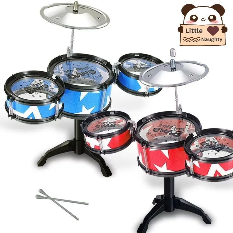 

Kids Drum Set Children Junior Drums Kit Simulation Jazz Drums Percussion Musical Instrument Wisdom Development Toys 2019