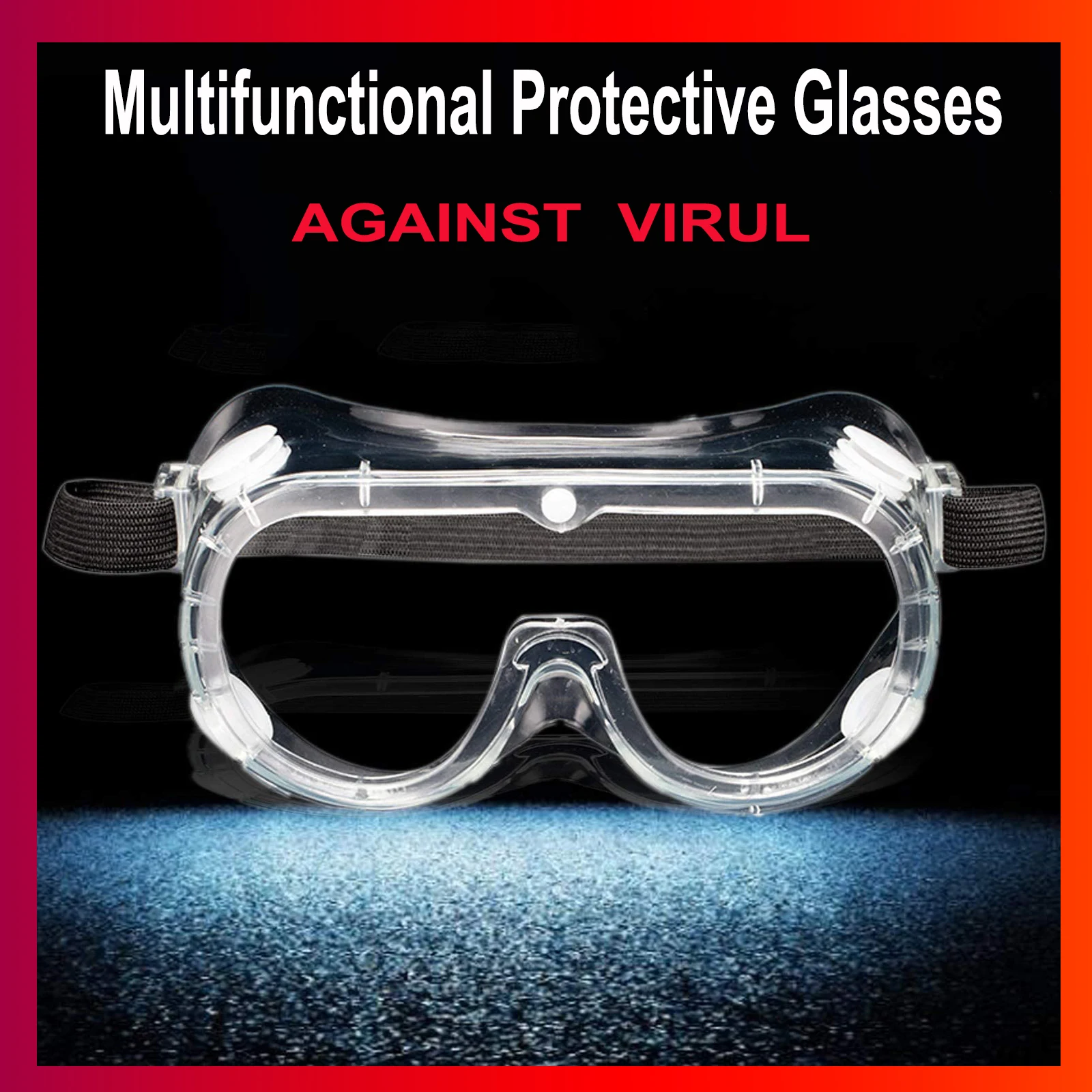 

Medical Surgical Virus Goggles Safety Protective Glasses, Anti-Fog Saliva Eye Protection,Dustproof Breathable Splash Eyewear M01
