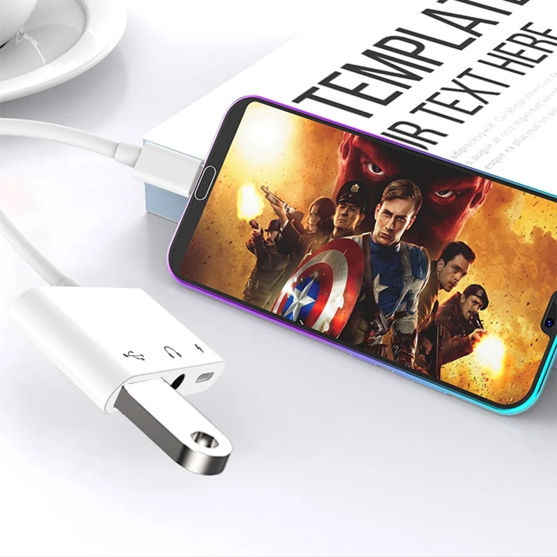 HFES 3 в 1 зарядное устройство адаптер мобильного телефона адаптер для type C к Usb-C и Usb и 3,5 мм для type-C смартфона