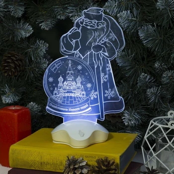 

Stand light "Santa Claus, Moscow" 25x15.5 cm, 7 led, 3 Haaa (not in a set), WHITE 2446512