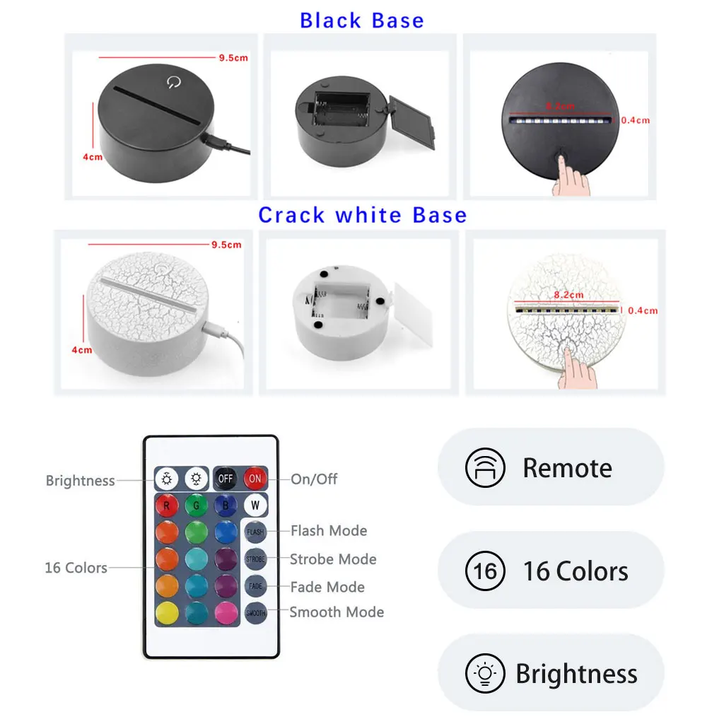 Led �г� ���� �ִϸ��̼� �׸� ���� X ���� ħ�� ��� Nightlight ���� ���� �� ���̺� ���� ��ũ�� Led �߰� ����