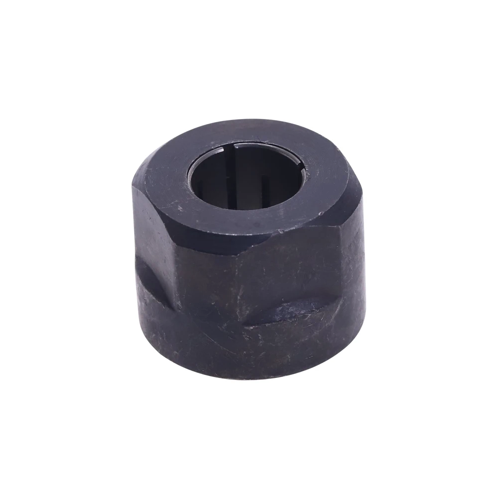 1pc Black Metal Collet Nut Plunge Router Parts 12.7mm Center Hole
