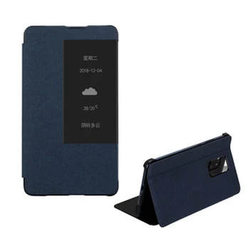 

Protective Leather Phone Case for Huawei Mate 20 X / Mate 20X 5G Smart View Window Stand Flip Case Cover with Pen Holder