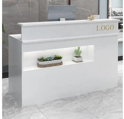 Bar counter cashier counter simple modern shop small clothing beauty salon barber shop hair salon reception desk