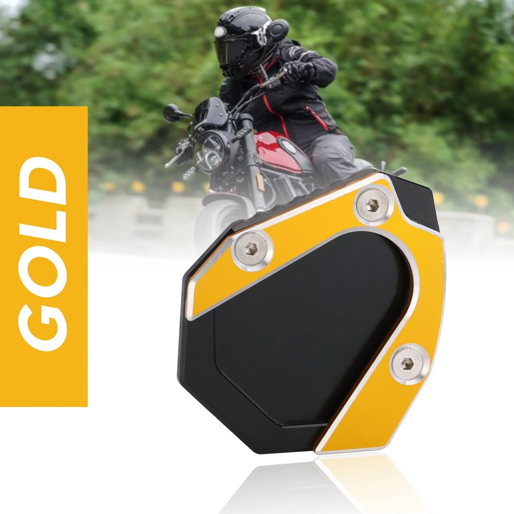 Gold Для Benelli leoncino 500 CNC алюминиевая Подножка для ног боковая подставка аксессуары для мотоциклов удлинитель опорная пластина Накладка - Цвет: Gold