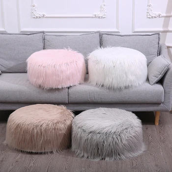 

Portable Inflatable Home Seat Cushion Living Room Sofa Stool Shoe Bench Soft Cozy Long Plush Travel Airplane Casual Footstool