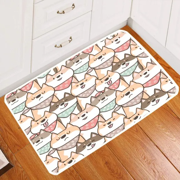 Color-15 Dropshopping, 40X60 см, 50x80 см, мультяшная собака, осьминог, обезьяна, ковры, противоскользящие, напольный коврик, напольные коврики, 3D принт, животные, коврики для передней двери - Цвет: Color-15