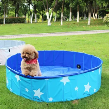 

Dog Foldable Dog Swimming PVC Pool Printed Bath Swimming 80X30cm Pet Tub Bathtub Pet Collapsible Bathing Pool for Dogs Cats