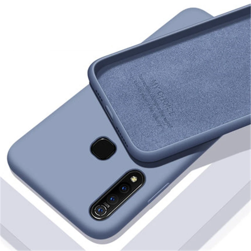 Конфетный, TPU чехол для Vivo V17 Neo чехол из углеродного волокна сплошной цвет Жидкий чехол для телефона для Vivo Z5X V15 Z1 Pro Y81 чехол Vivo iQOO Neo