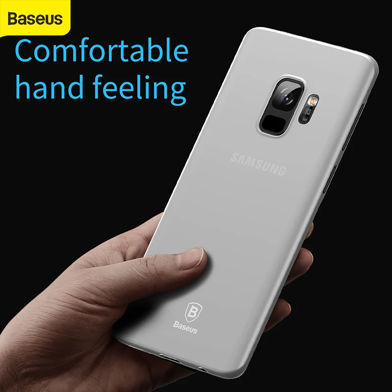 Супер Матовый чехол Baseus для Samsung Galaxy S9 ультра тонкий защитный телефона мобильный