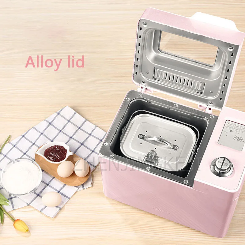 220V Home Small Bread Machine Fully Automatic Power Off Memory Features Keep Warm Knead Dough Fermentation Sandwich Machine