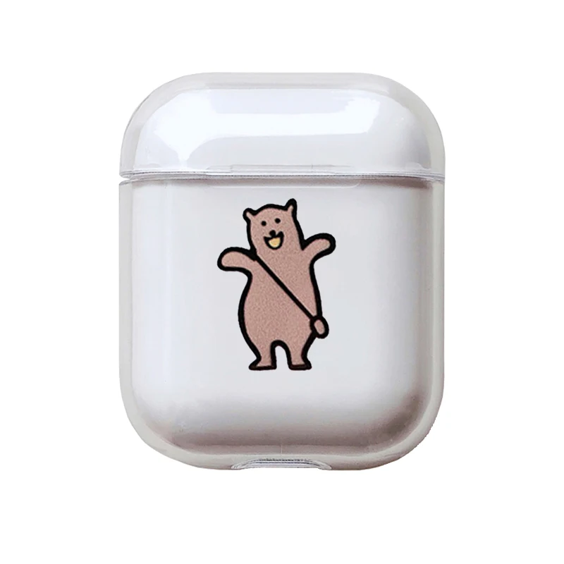 Мягкий силиконовый милый Чехол Air Pods для Apple Airpods, роскошный чехол с рисунком, простой прозрачный чехол Airpods, аксессуары для наушников - Цвет: I201222