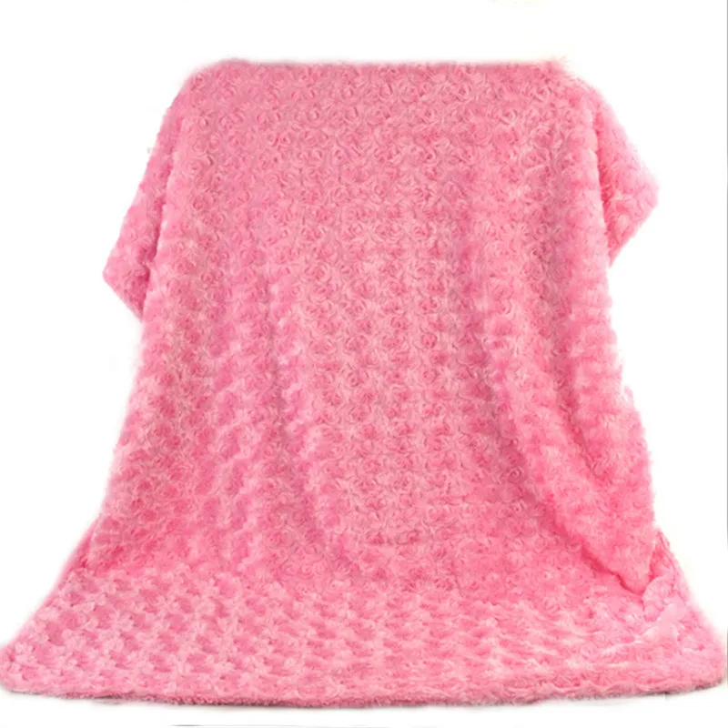 pink Розовое шерстяное одеяло; детское одеяло для мальчиков и девочек; Коралловое кашемировое Двухслойное флисовое утепленное детское одеяло для коляски; накидка для новорожденных - Цвет: pink