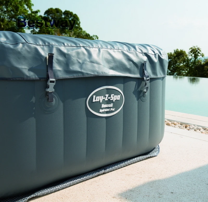 54138 BestWay 180x180x71 см Hawaii HydroJet Pro SPA 71x71x2" Lay-Z-Spa квадратный надувной массажный спа семейный бассейн с подогревом