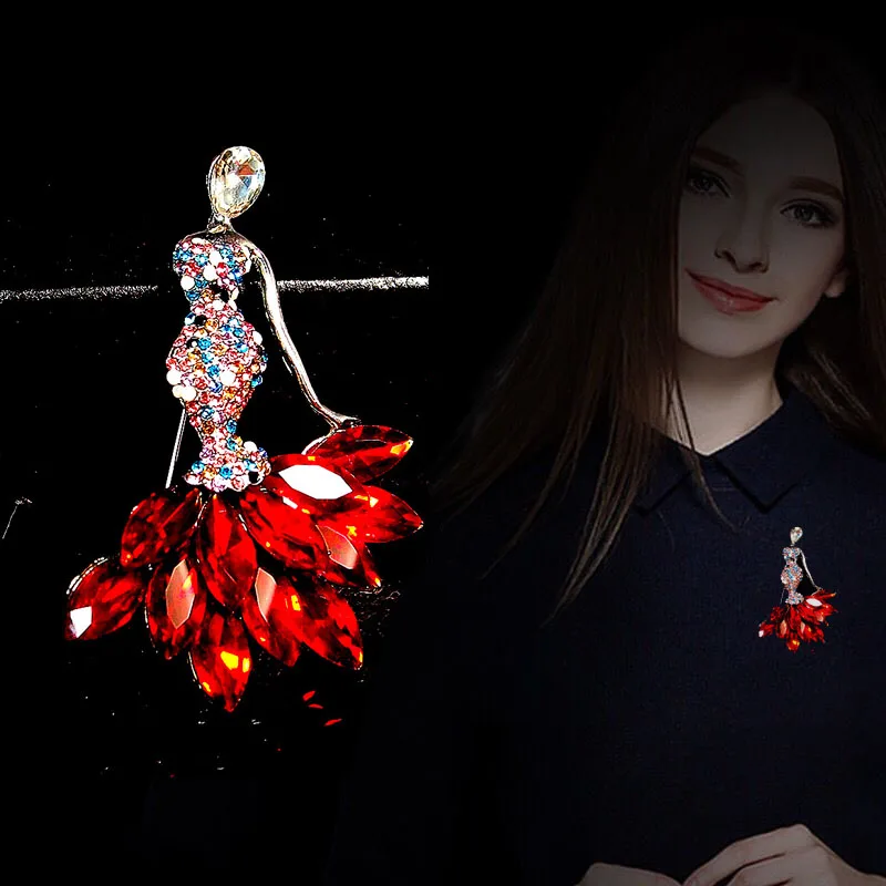 1 шт. Новое поступление трендовые эффектные ювелирные изделия брошь Русалка