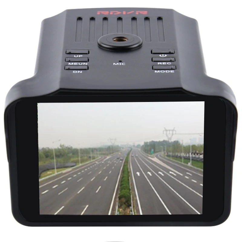 2 в 1 Автомобильный видеорегистратор Камера детектор Hd 1080P Встроенный Gps регистратор система сигнализации цифровой видеорегистратор электронная собака английский голос