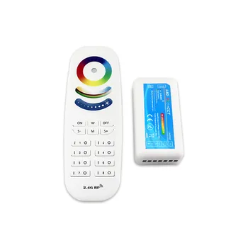 

8 Group RGBWC LED Controller Dimmer DC12V 24V 20A Wireless Touch 2.4G RF Remote Controller for RGB+CCT LED Strip Lights