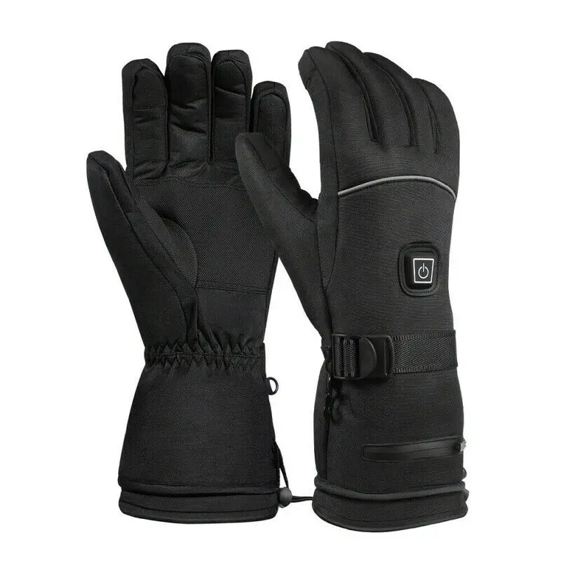 US $21.79 Winter Electric Heated Gloves Waterproof Windproof Touch Screen Motorcycle Skiing Gloves USB Powered Heated Gloves For Men Women