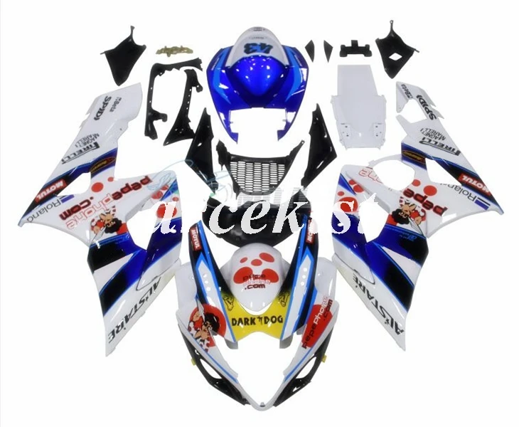 Литья под давлением ABS Полный мотоцикл обтекатели комплект для GSXR1000 GSXR-1000 K5 05 06 2005 2006 тела набор золотой короны