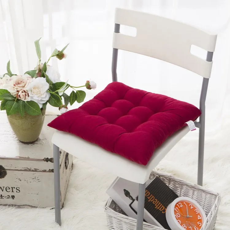 wine red Карамельный цвет подушка на стул для столовой кресло для гостиной подушка для сидения коврик подушка на сиденье Нескользящая подушка домашний декор сиденье Cushi - Цвет: wine red