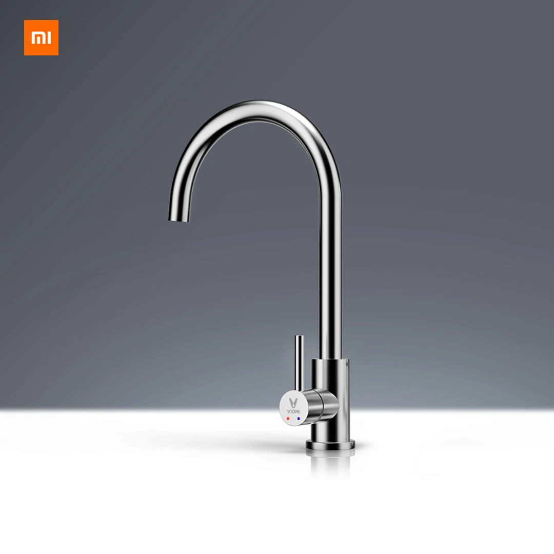 

Newest Xiaomi Mijia Yunmi Stainless Steel Faucet Lead-free Healthy Living Water 304 Stainless Steel Hot And Cold Dual Control