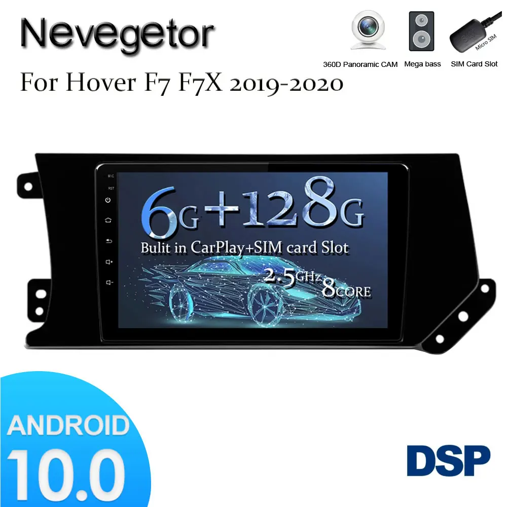 Автомагнитола для GREAT WALL Hover Haval F7 мультимедийный видеоплеер 2 din на платформе Android
