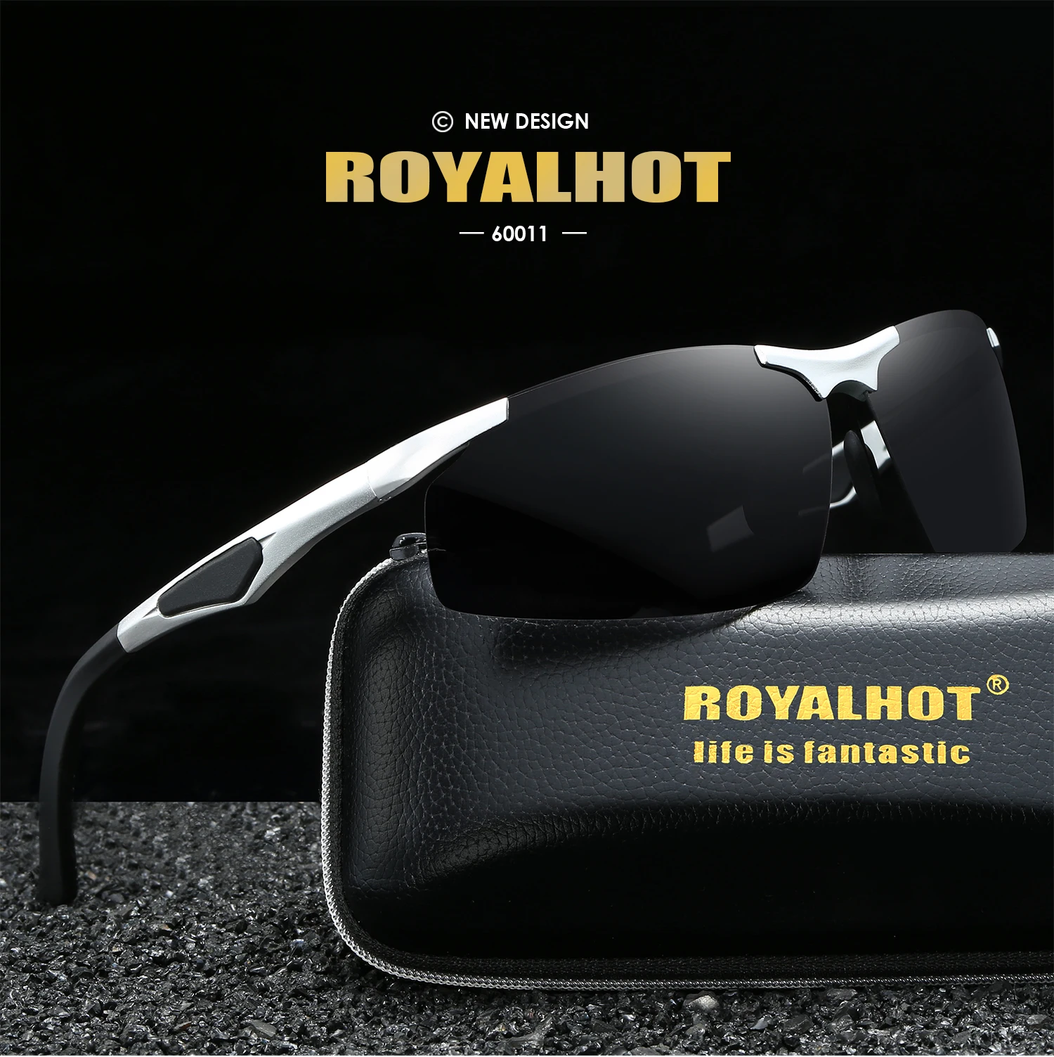 RoyalHot, мужские, женские, поляризационные, алой, Прямоугольная оправа, солнцезащитные очки, для вождения, солнцезащитные очки, оттенки, Oculos masculino, мужские, p60011